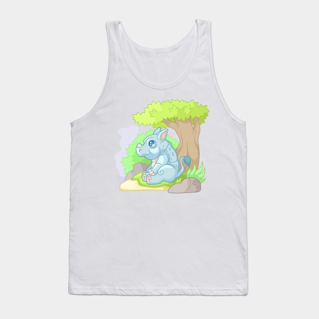 little cute rhino Tank Top by YMFargon